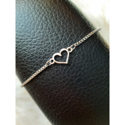 Bracelet "Forever & Ever" - Petit Coeur - Argenté