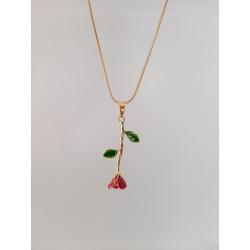 Collier "Eternal" - Rose Rouge Rubis