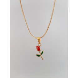 Collier "Eternal" - Rose Rouge Cardinal