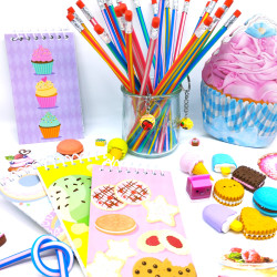 Set Papeterie Fantaisie - Cupcake & Gourmandises