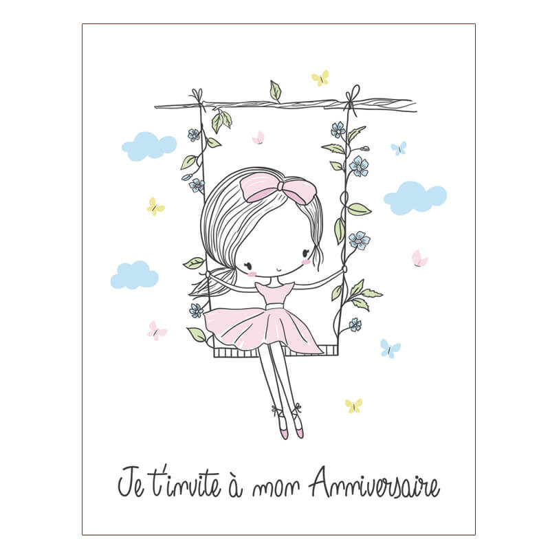 Lot 10 Invitations Danseuse S Envole 10 7x13 9 Enveloppes Lot 10 Invitations Danseuse S Envole 10 7x13 9 Enveloppes
